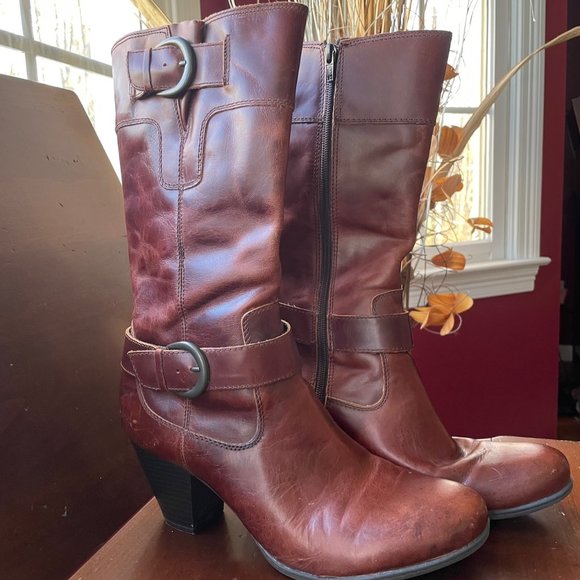 BOC by Born mid-calf leather full zip boots - Picture 1 of 8